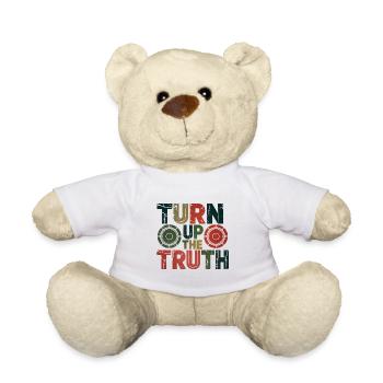 Retro Grunge – Turn Up The Truth - Teddy - Weiß - Vorne