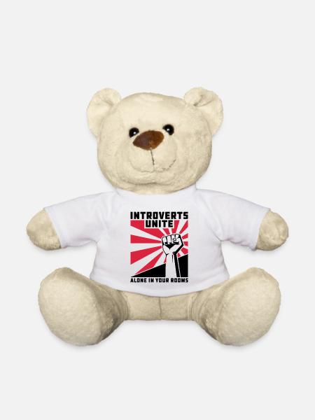Roter Sonnenstrahl Burst - Teddy - Weiß