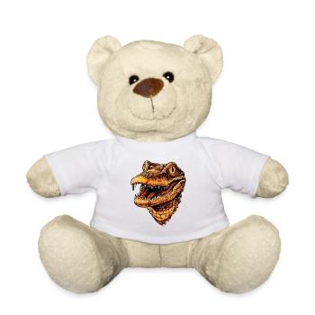 Kaiman Krokodil Alligator Reptilien Kroko Kaimane - Teddy - Weiß - Vorne