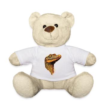 Kaiman Krokodil Alligator Reptilien Kroko Kaimane - Teddy - Weiß - Vorne