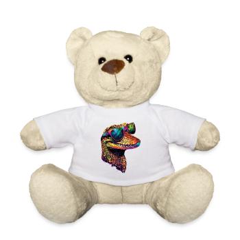 Kaiman Krokodil Alligator Reptilien Kroko Kaimane - Teddy - Weiß - Vorne