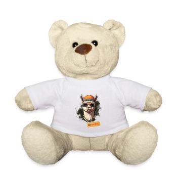 No Drama Llama - Teddy Bear - white - Front