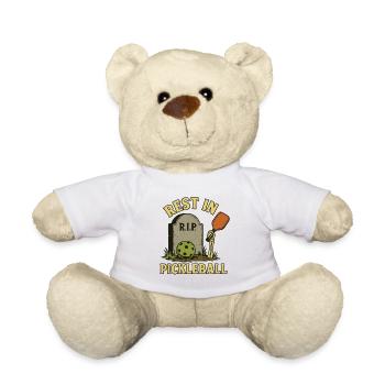 Skelett Pickleball Halloween Motiv Lustig - Teddy - Weiß - Vorne