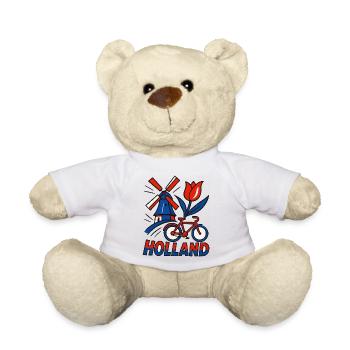 Holland Windmühle Tulpenfahrrad - Teddy - Weiß - Vorne