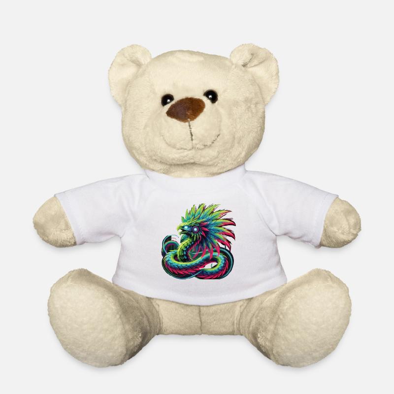 Azteken Drache - Teddy - Weiß