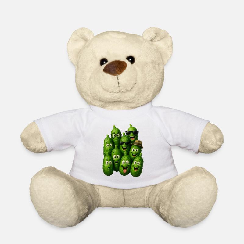 Grüne Gurken Truppe - Teddy - Weiß