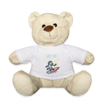 Surf the Wild Side - Teddy Bear - white - Front