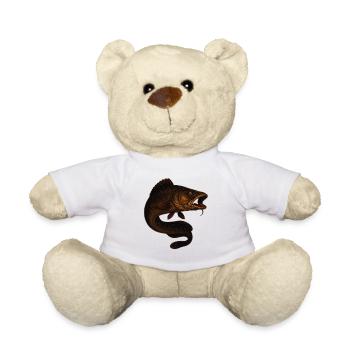 Dynamischer Karpfen im Wasser - Teddy - Weiß - Vorne