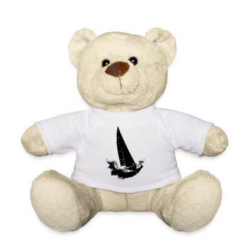 Illustration artistique de voile marin - Nounours - blanc - Devant