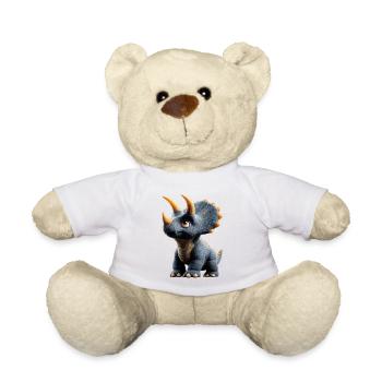Triceratops Dinosaur Dinos Triceratops Dino - Teddy Bear - white - Front