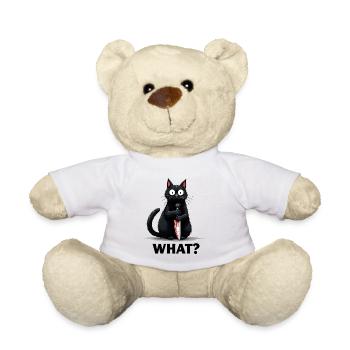 QUOI? Chat tueur - Nounours - blanc - Devant