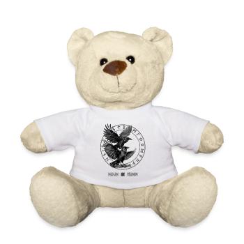 Vegvisir Hugin & Munin die Raben von Odin Wikinger - Teddy - Weiß - Vorne