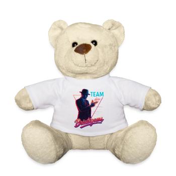L’équipe du marié Retro Bachelorette Party - Nounours - blanc - Devant