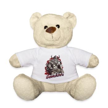 Nordischer Krieger mit Axt Germane - Teddy - Weiß - Vorne