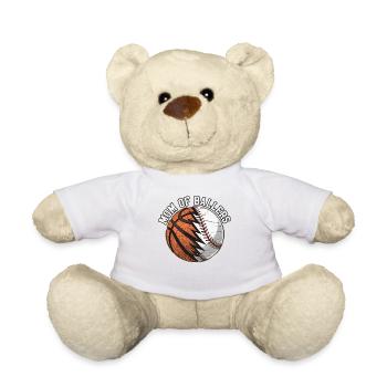 Mom of Ballers – Sportmama Design - Teddy - Weiß - Vorne