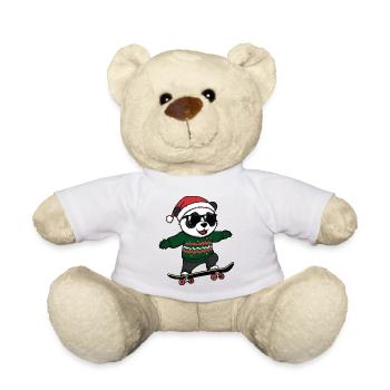 Panda Christmas Funny - Teddy Bear - white - Front