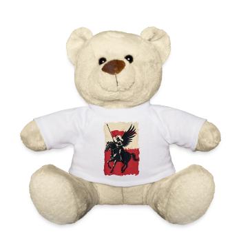 Hussard polonais avec motif de drapeau - Nounours - blanc - Devant