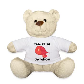 Red Duo Ham Legs - Teddy Bear - white - Front