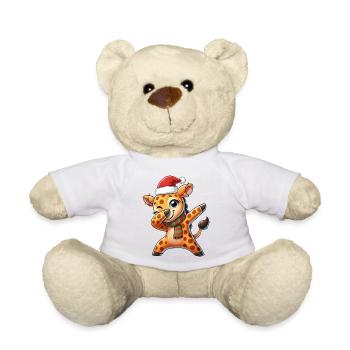 Cute Giraffe Christmas Hat Christmas Lust - Teddy Bear - white - Front