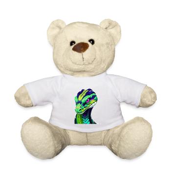 Illustration de tête de serpent colorée - Nounours - blanc - Devant