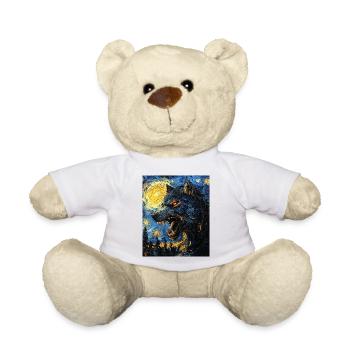 Werwolf Wolf Van Gogh Style - Teddy - Weiß - Vorne