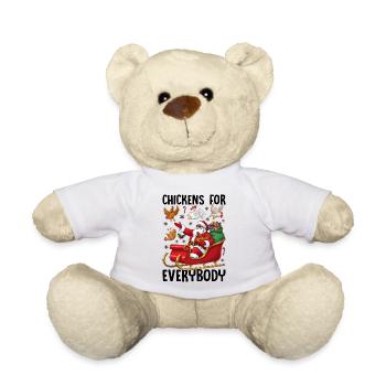 Chickens for Everybody - Teddy Bear - white - Front