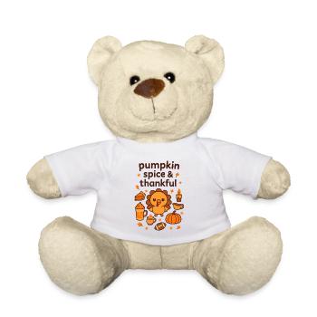 Kürbisgewürz Truthahn Charme - Teddy - Weiß - Vorne