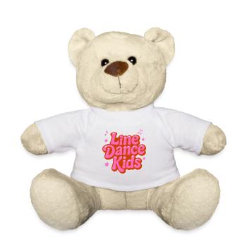 Danse en ligne Kids - Danse avec le cœur - Musique Cadeau - Nounours - blanc - Devant