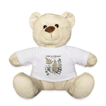 Botanische Kunst - Farn & Blätter - Teddy - Weiß - Vorne