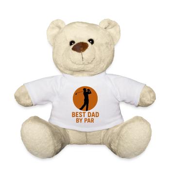 Best Dad By Par Golfing Golfer Fun Father's Day - Teddy Bear - white - Front