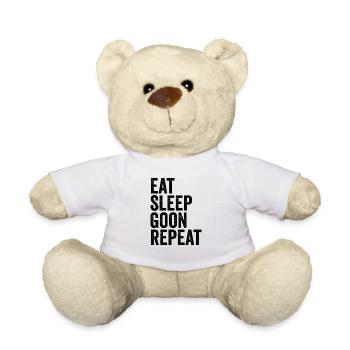 Essen, Schlafen, Goon, Wiederholen, Gooning - Teddy - Weiß - Vorne