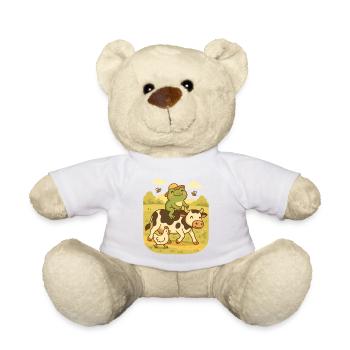 Grenouille sur vache – Country Life Frogcore - Nounours - blanc - Devant