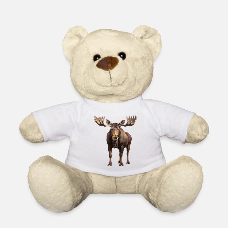 Elch - Teddy - Weiß
