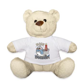 Borkumer Insel MOIN BORKUM Lustiges Nordsee - Teddy - Weiß - Vorne