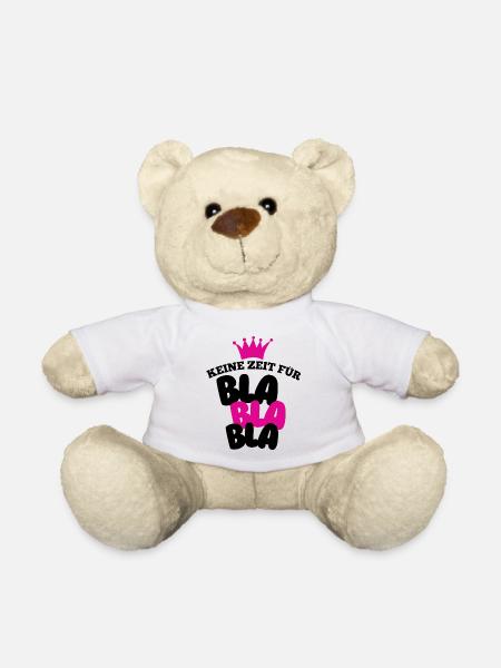 Pas le temps pour le bla bla - Nounours - blanc