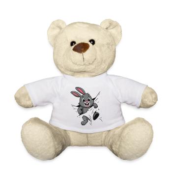 Süßer Comic Hase – Perfekt für Kinder & Tierfans - Teddy - Weiß - Vorne