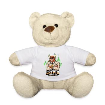 Bulle im Anzug – Crypto Paid The Suit - Teddy - Weiß - Vorne