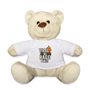 Viral by Rage Bait, Funny - Teddy Bear - white - Front