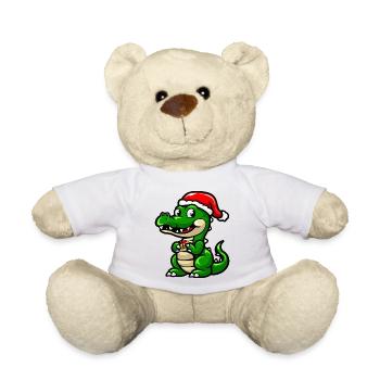 Noël de l’alligator - Nounours - blanc - Devant