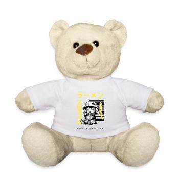Ramen Lover - Kawaii Anime Noodle Happiness - Nounours - blanc - Devant