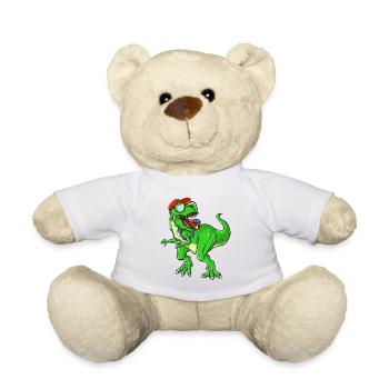 Roaring Back to School Dinosaur for Kids - Teddy Bear - white - Front