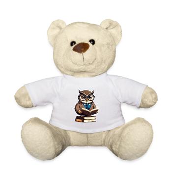 Eulenakademie im Anzug - Teddy - Weiß - Vorne