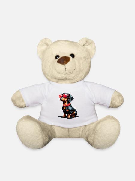 Cooler Dackel mit Sonnenbrille - Teddy - Weiß