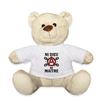 Anarchie – Punk – Revolution - Teddy - Weiß - Vorne