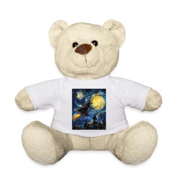 Hexe Van Gogh Starry Night - Teddy - Weiß - Vorne