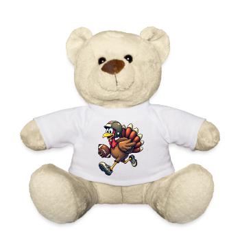 Thanksgiving Football Truthahn - Teddy - Weiß - Vorne