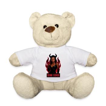 Deine Sünde Dämonin Dark Aesthetic Shirt - Teddy - Weiß - Vorne