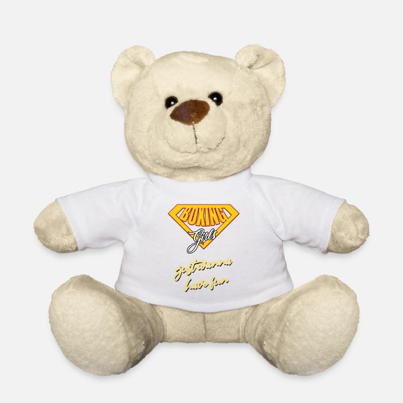 Boxeuse Fille - Nounours - blanc