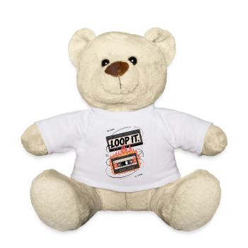 Loop It Flames Cassette - Nounours - blanc - Devant