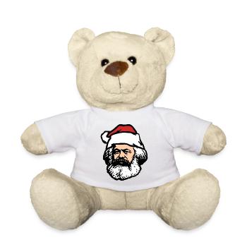 Karl Marx Weihnachtsmann | Silhouette – klassisch - Teddy - Weiß - Vorne